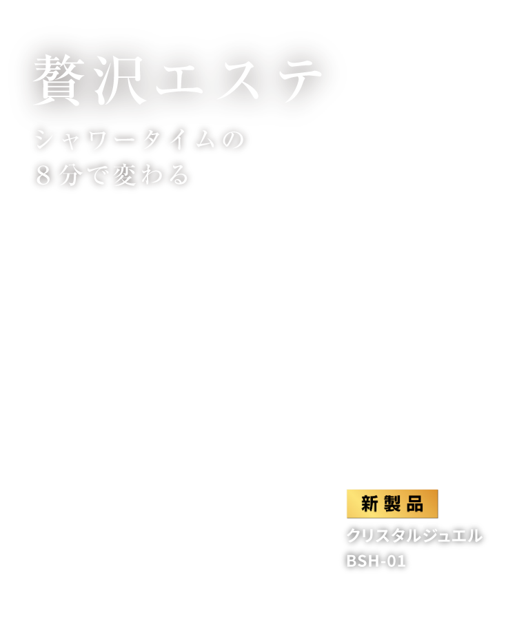 贅沢エステ　シャワータイムの8分で変わる　クリスタルジュエル BSH-01